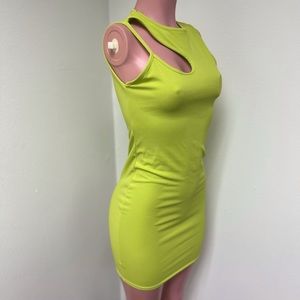Lime green dress
